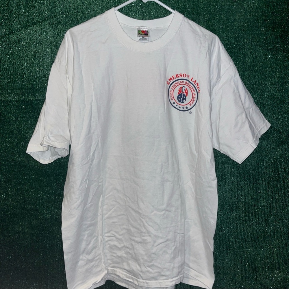 vintage Y2K Emerson Lanes Pepsi Bowling Shirt XL Fruit Of The Loom Bowling Alley